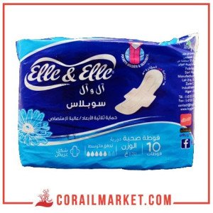 Serviette hygiénique périodique  Elle & elle daily maxi 7 serviettes