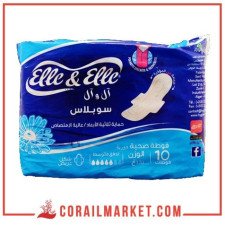 Serviette hygiénique périodique  Elle & elle daily maxi 7 serviettes