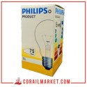 Lampe lumière claire Philips 75 w