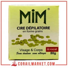 Grain cire dépilatoire avocat Mim 80 g