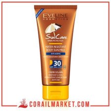 Crème  solaire pour le corps résistant à l'eau anti âge au beurre de cacao haute protection 30 Sun Care Eveline 200ml