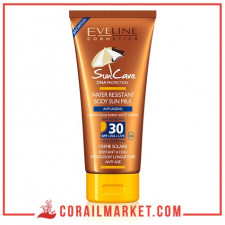 Crème solaire pour le corps résistant à l'eau anti âge au beurre de cacao haute protection 30 Sun Care Eveline 200ml