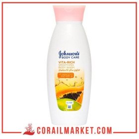 Gel de bain à l'extrait de papaye vita rich Johnson's 250 ml