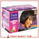 Beurre De Karité Dark & Lovely Kit Défrisant Sans Soude Soin Démêlant Intense Moyen 359ml