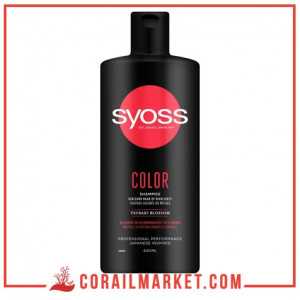 Shampoing à la fleur de camélia pour cheveux colorés ou méchés color Syoss 440ml