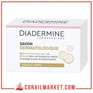 Savon dermatologique à l'huile d'amande douce et d'avocat Diadermine 100g