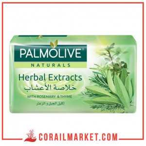 Savon aux extraits de plantes romarin et thym Palmolive 4X90g