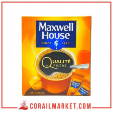 boite de café soluble maxwell house 25 sachets