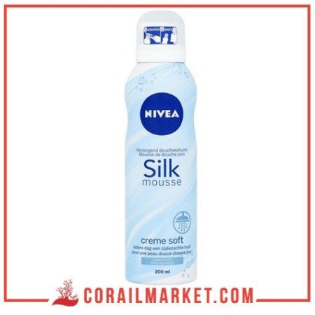 Mousse de bain à l'huile d'amande mousse Silk Nivea 200 ml