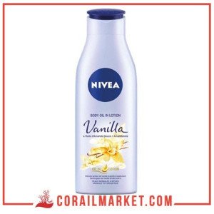 Lait de corps au vanille Et huile d'amande  peaux normales à sèches Nivea 200ml