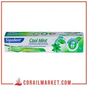 Dentifrice à la menthe fraîche et extraits naturels des plantes cool mint sigadent 100g