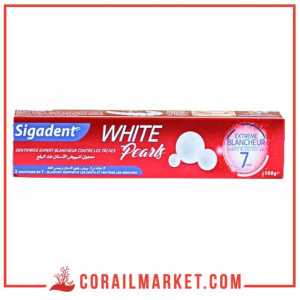 Dentifrice expert blancheur contre les taches White pearls sigadent 100g