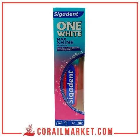 Dentifrice max shine one white sigadent 100g Dentifrice max shine one white sigadent 100g