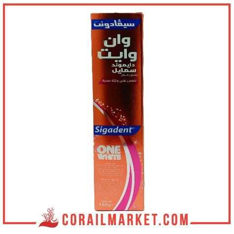 Dentifrice diamond smile one White sigadent 100g Dentifrice diamond smile one White sigadent 100g