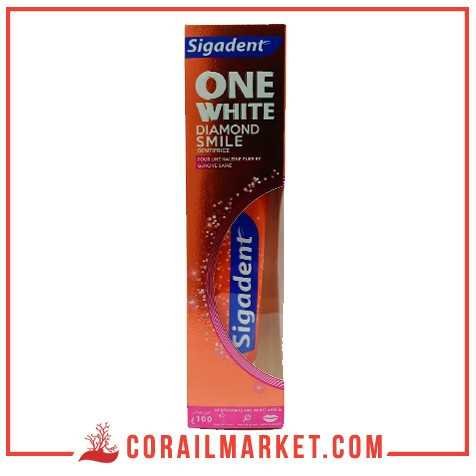 Dentifrice diamond smile one White sigadent 100g Dentifrice diamond smile one White sigadent 100g