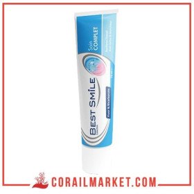 Dentifrice au fluor&bicarbonate  renforce l'émail anti tartre & blancheur soin complet BEST SMILE 75ml