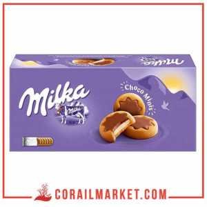 Biscuit aux chocolat et crème de lait choco minis milka 185 g