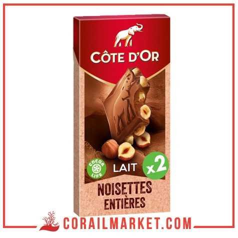 chocolat au lait noisettes entières cote d'or 180 g chocolat au lait noisettes entières cote d'or 180 g