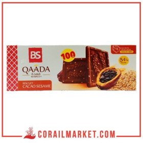 biscuit cacaoté au sésames qaada 210 g