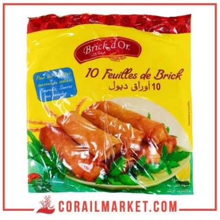 Feuilles de brick brick d'or 10 pièces