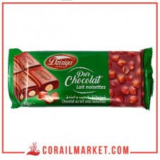 Chocolat au lait et noisettes dziriya 90 g