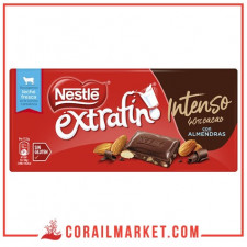 Chocolat noir 40% aux amandes extrafino Nestlé 123 g