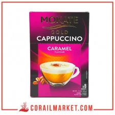 علبة كابتشينو موكات جولد ذوق الكراميل 8 اكياس