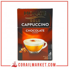 boite de Cappuccino mokate gold saveur chocolat 8 sachets