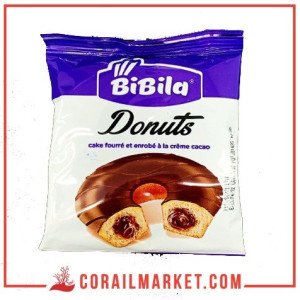 cake fourré et enrobé à la crème cacao donuts bibila 42 g