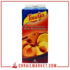 jus gout abricot ,pêche , orange Toudja 2 L