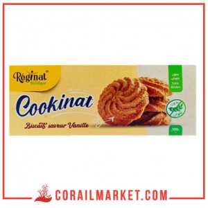Biscuit gout vanille Sans gluten cookinat Réginat 130 g