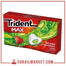 Chewing-gum goût fraise citron trident 20 g