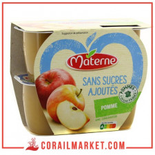 Compote Pomme sans sucre ajouté MATERNE 90 G