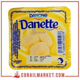 Crème dessert banane danette Danone 90 g
