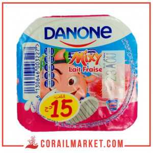 yaourt Lait fraise Danone 100 g