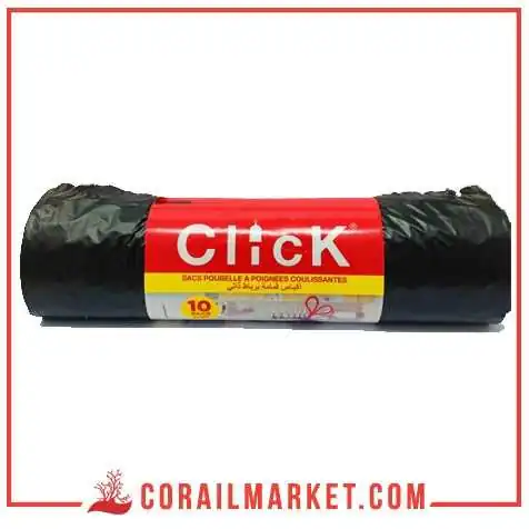 أكياس قمامة برباط ذاتي كليك 100ل أكياس قمامة برباط ذاتي كليك 100ل