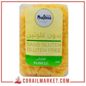 pâtes fusilli  sans gluten safina 350 g