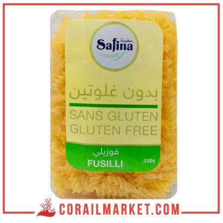 pâtes fusilli  sans gluten safina 350 g