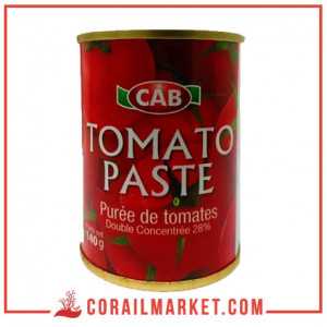 Tomate double concentré 28% cab 140 g