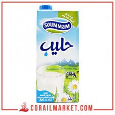 حليب منزوع الدسم جزئيا صومام 1 ل