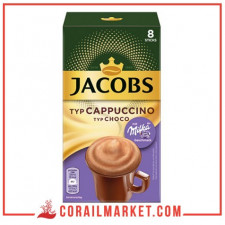cappuccino au chocolat milka jacobs 8 sachets