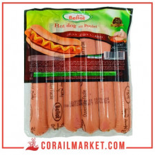 Hot dog au poulet bellat 360 g