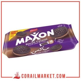 biscuit cacaoté fourre crème de cacao maxon palmary 380 g