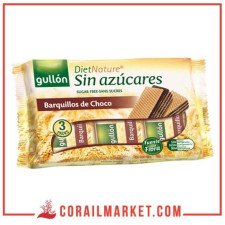 GAUFRETTE FOURRÉE A LA CRÈME de chocolat SANS SUCRES gullon 180 g