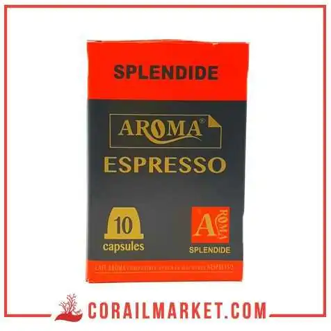 CAFÉ EN CAPSULE aroma splendide 10 p CAFÉ EN CAPSULE aroma splendide 10 p