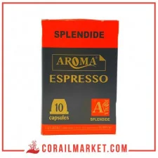 CAFÉ EN CAPSULE aroma splendide 10 p