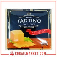 Tranches fromage au cheddar humberger tartino 10 slice