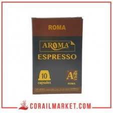 CAFÉ EN CAPSULE aroma roma 10 p