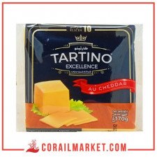 Tranches fromage au cheddar humberger tartino 10 slice