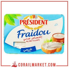fromage à la crème nature fraidou président 150 g